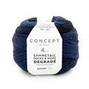 Katia Symmetric Socks & More - Degradé 052 Jeans-Black