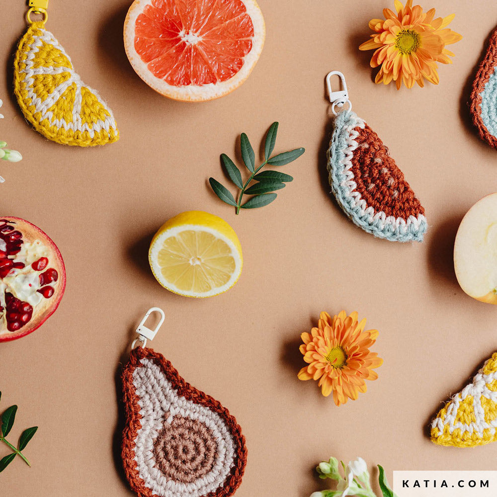 Patroon breien haken woning personaliseren van een mand lent — gemaakt met Katia The Vegan Bag