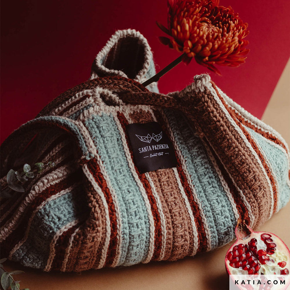 Patroon breien haken dames draagtas lente zomer katia — gemaakt met Katia The Vegan Bag (2)