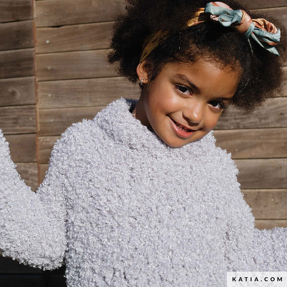 Patroon breien haken kinderen trui herfst winter katia — gemaakt met Katia WOW - Loopy (4)