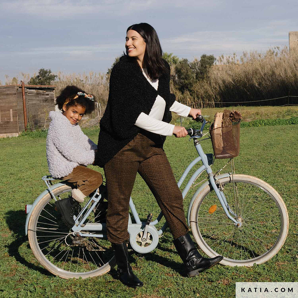 Patroon breien haken dames jas herfst winter katia — gemaakt met Katia WOW - Loopy (7)