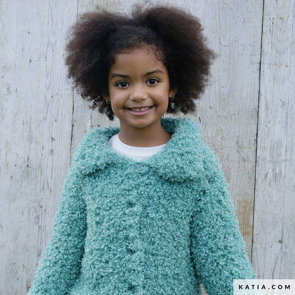Patroon breien haken kinderen jas herfst winter katia — gemaakt met Katia WOW - Loopy (5)