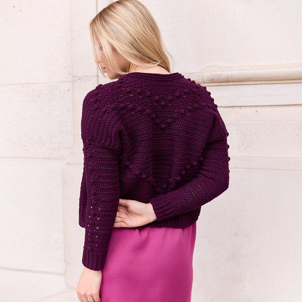 Knip okt — gemaakt met Knipmode - Brick Cardigan haakpakket | Kies je eigen kleur (2)