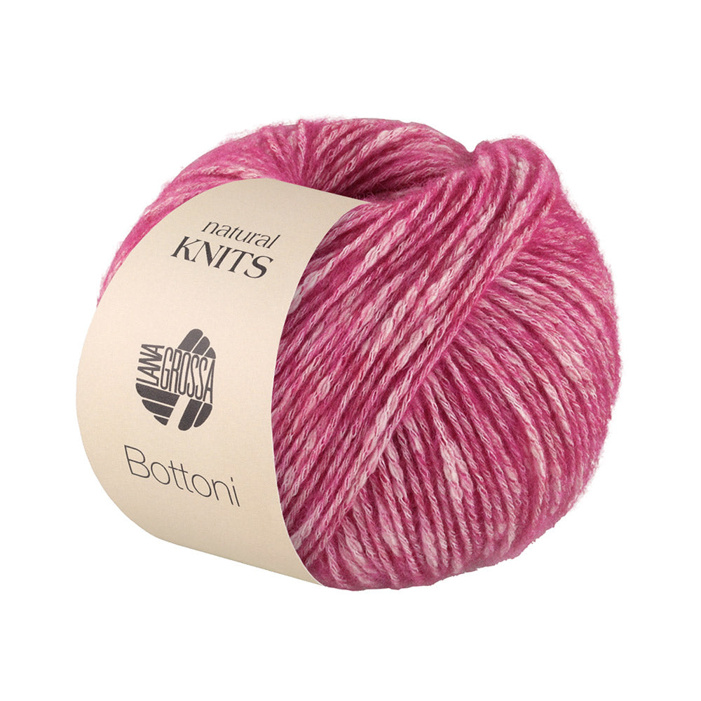 Lana Grossa Bottoni 004 Roze/Gebroken Wit
