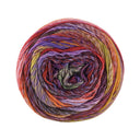 Lana Grossa Colorissimo 214 Brown-Orange, Red-Brown, Copper Red, Lilac-Purple, Eggplant, Gray-Green, Olive
