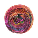Lana Grossa Colorissimo 218 Pink, Fuchsia, Grayish Yellow, Orange, Reddish Brown, Grayish Green, Blackish Red