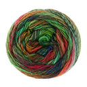 Lana Grossa Colorissimo 221 Jade/Olijf/Wijnrood/Roest/Rood/Nacht-/Donkerblauw/Geelgroen