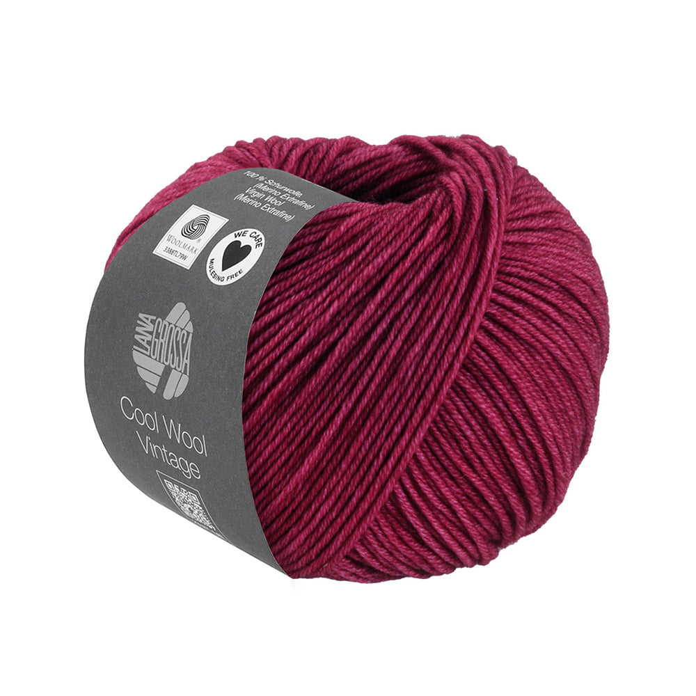 Lana Grossa Cool Wool Vintage 7377 Indisch rood