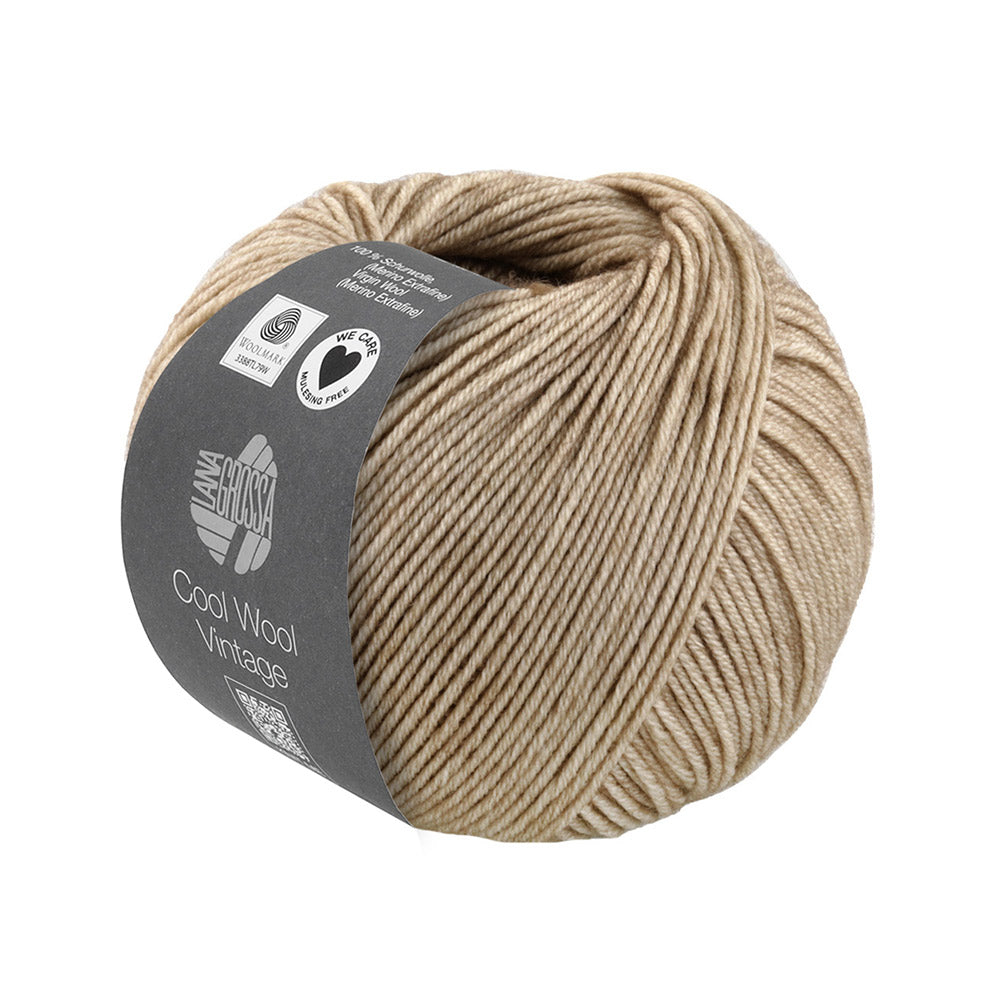 Lana Grossa Cool Wool Vintage 7382 Zandbeige