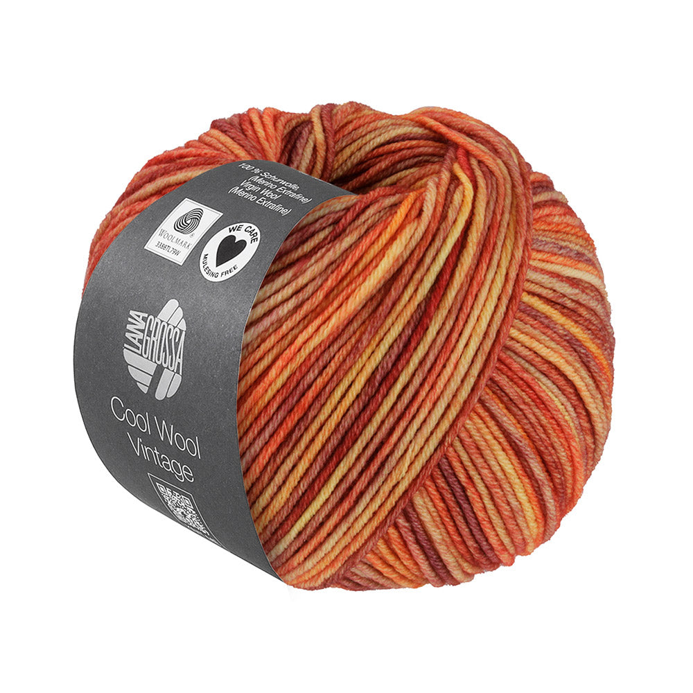 Lana Grossa Cool Wool Vintage 7388 Oranjebruin