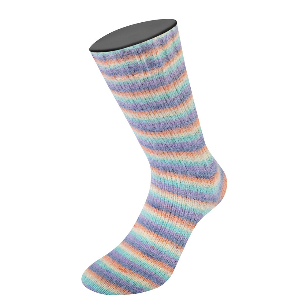 Meilenweit cosy socks multi stripes lana grossa — gemaakt met Lana Grossa Cosy Socks Multi Stripes (2)