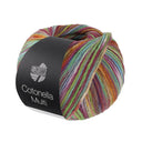 Lana Grossa Cotonella Multi 112 Eggplant/Turquoise/Yellow/Spring Green/Red Multicolor
