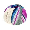 Lana Grossa Landlust Die Sockenwolle 118 Light Grey/Ecru/Fuchsia/Blue/Denim/Midnight Blue/Light Pink/Lilac Striped