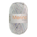 Lana Grossa Meilenweit 100 Merino Extrafine Mountain 7601 Blue/Lilac/Mint/Light/Dark Grey Striped