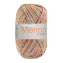 Lana Grossa Meilenweit 100 Merino Extrafine Mountain 7602 Red/Yellow/Turquoise/Orange/Ecru/Dark Grey Striped