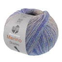 Lana Grossa Meilenweit 100 Merino Extrafine Shades 7233 Light Grey/Beige/Navy/Blue/Red-Violet