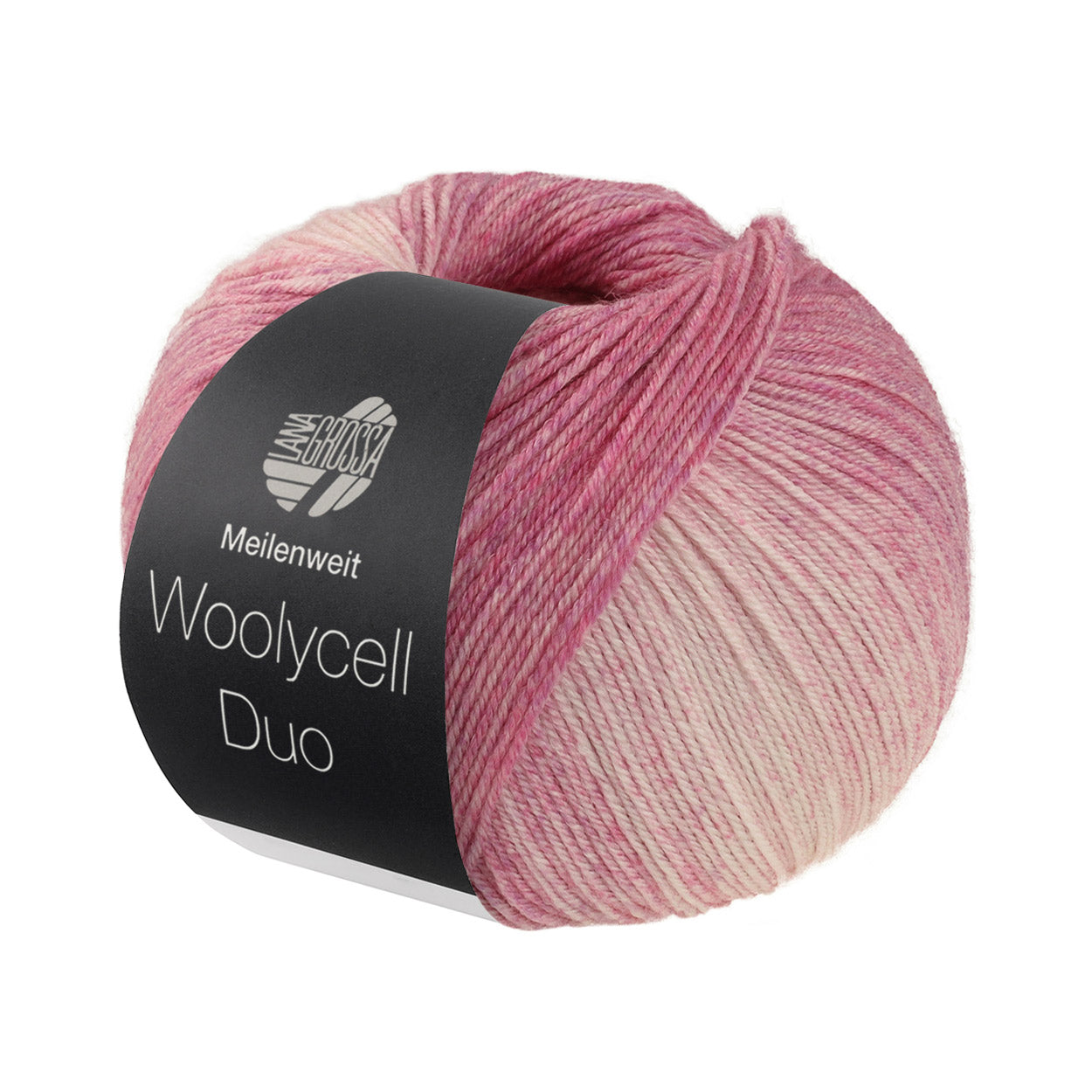 Lana Grossa Woolycell Duo 6002 Violetfuchsia/-lila/Roze