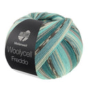 Lana Grossa Woolycell Freddo 6044 Petrol Green/Medium Gray/Turquoise/Mint/Sea Green/Dark/Light Grey