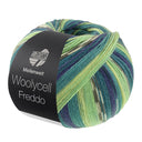 Lana Grossa Woolycell Freddo 6046 Petrol/Midnight Blue/Petrol/Light Green/Jade/Dark/Light Grey