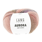 Lang Yarns Aurora 0002 Mint/Rozenhout/Blauw/Bruin