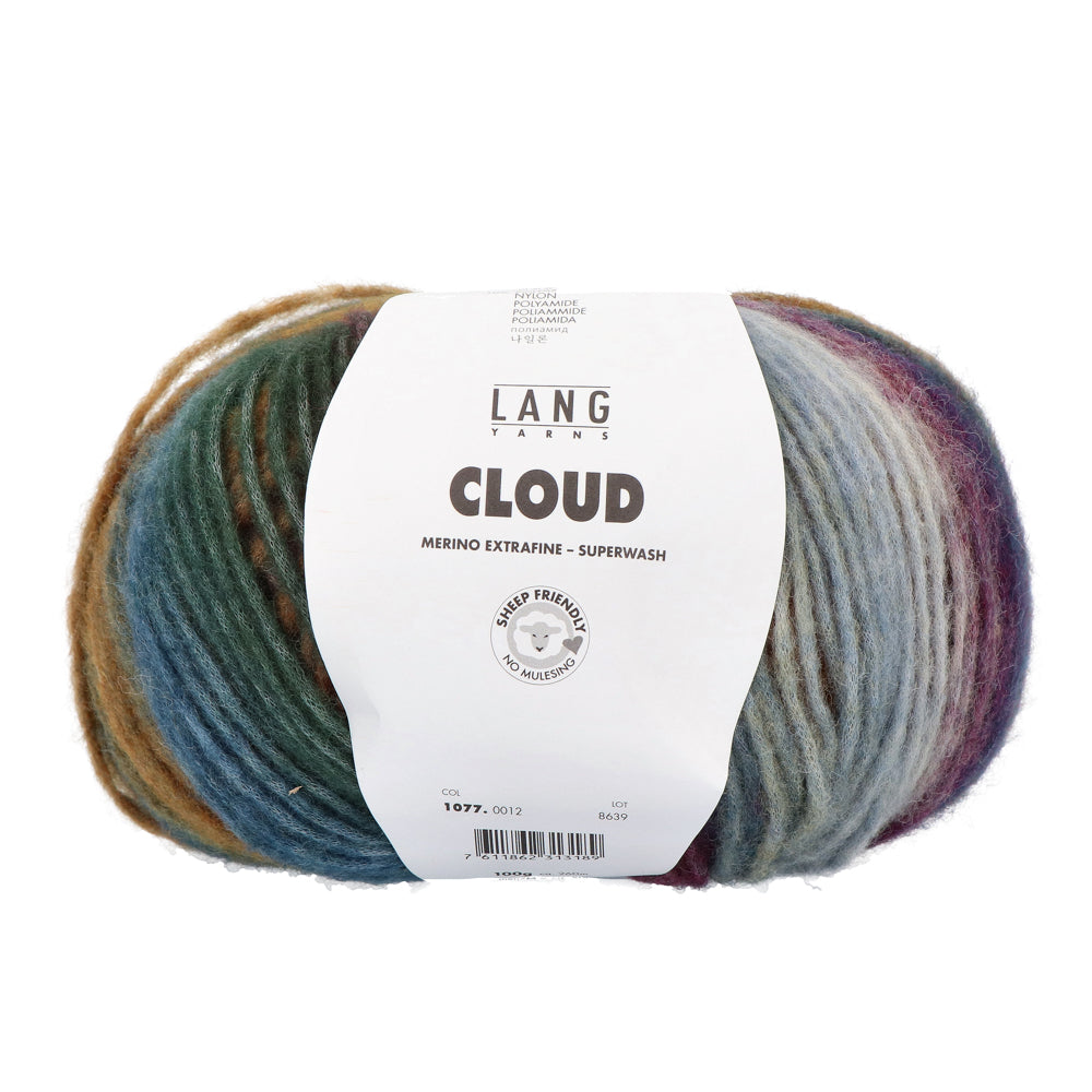 Lang Yarns Cloud 012 Kastanje/Petroleum