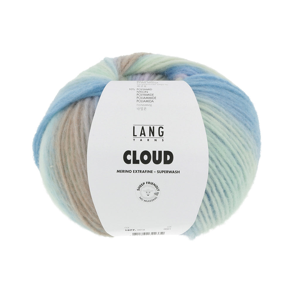 Lang Yarns Cloud 014 Lichtgroen/Lichtblauw/Lila