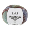 Lang Yarns Magnolia 009 Aubergine/Mosterdgeel/Rood