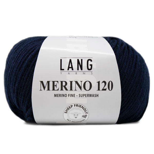 Lang Yarns Merino 120 0035 Navy