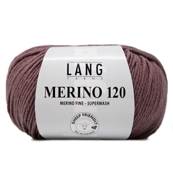 Lang Yarns Merino 120 0148 Donker Oudpaars