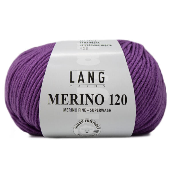 Lang Yarns Merino 120 0446 Paars