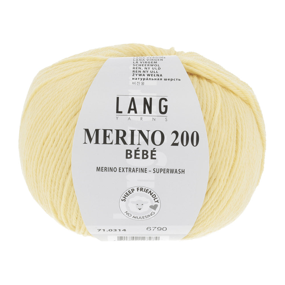 Lang Yarns Merino 200 Bebe 0314 Geel