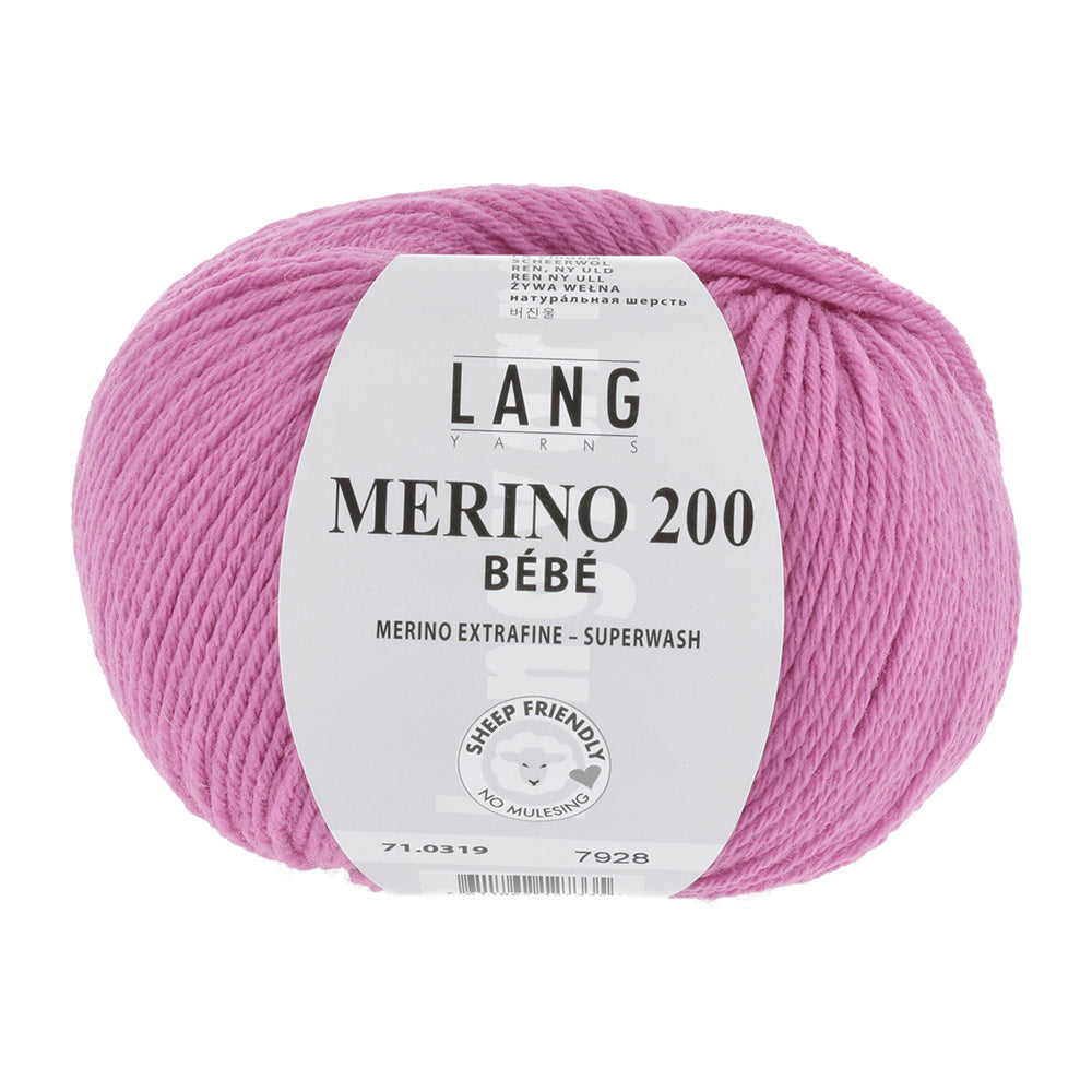 Lang Yarns Merino 200 Bebe 0319 Roze