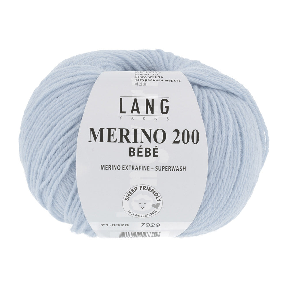 Lang Yarns Merino 200 Bebe 0320 Ciel
