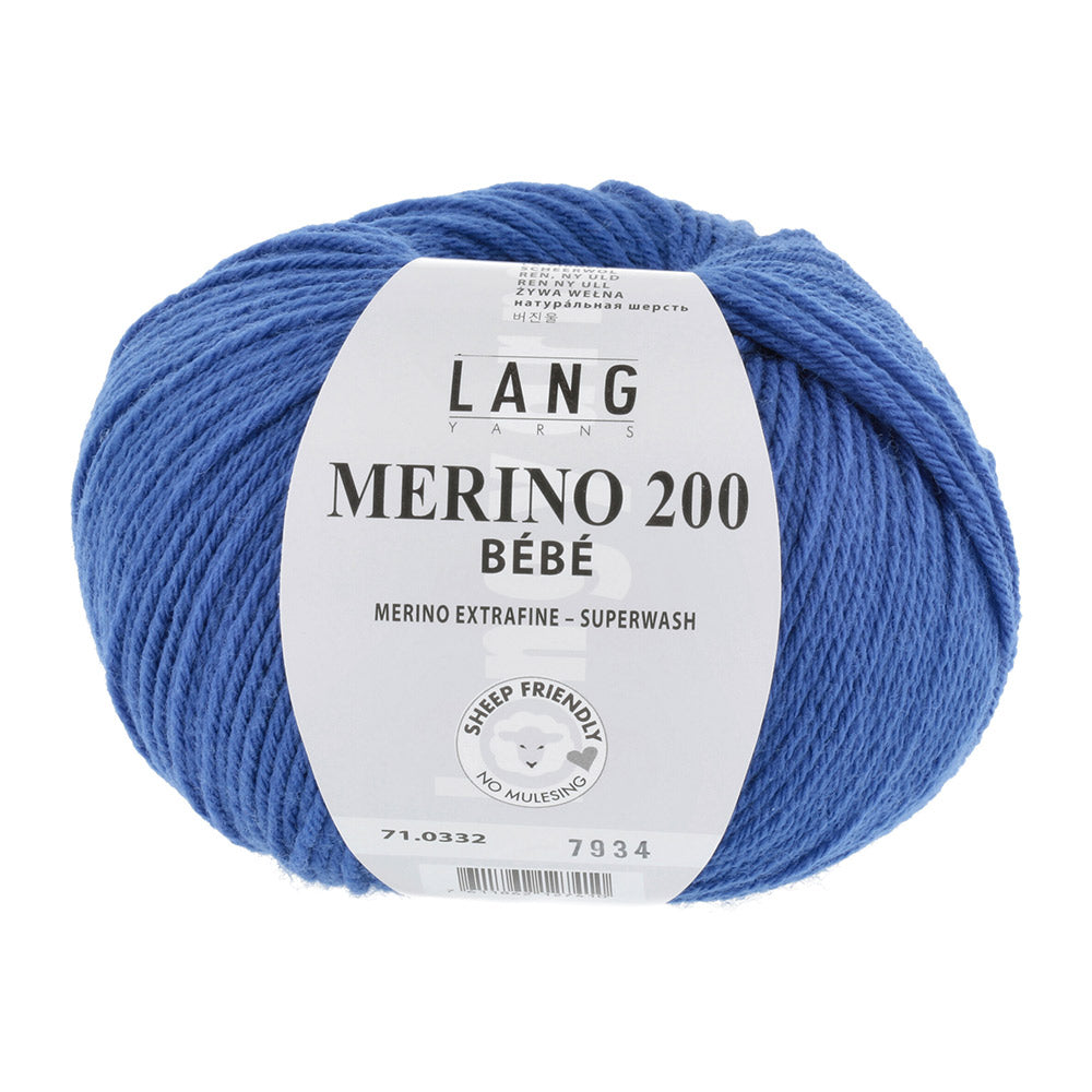 Lang Yarns Merino 200 Bebe 0332 Marine