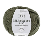 Lang Yarns Merino 200 Bebe 0398 Olijf