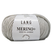 Lang Yarns Merino+ 0223 Lichtgrijs Gemêleerd