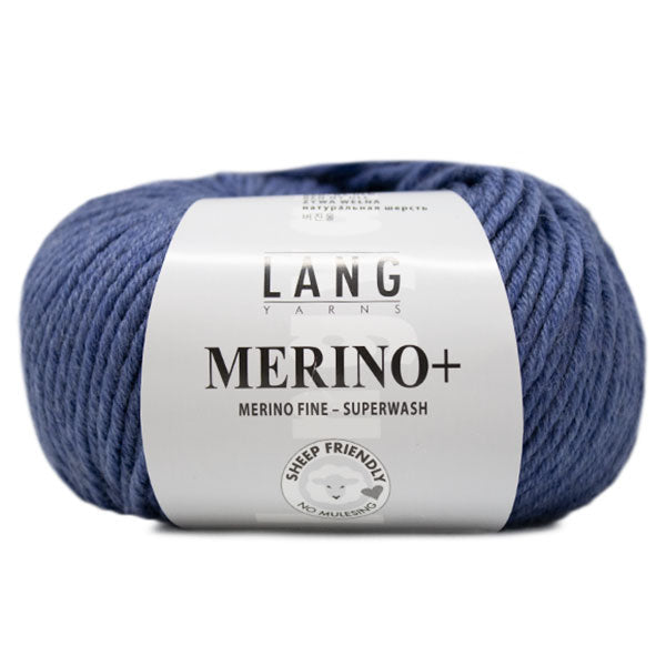 Lang Yarns Merino+ 0334 Jeans Medium Gemêleerd