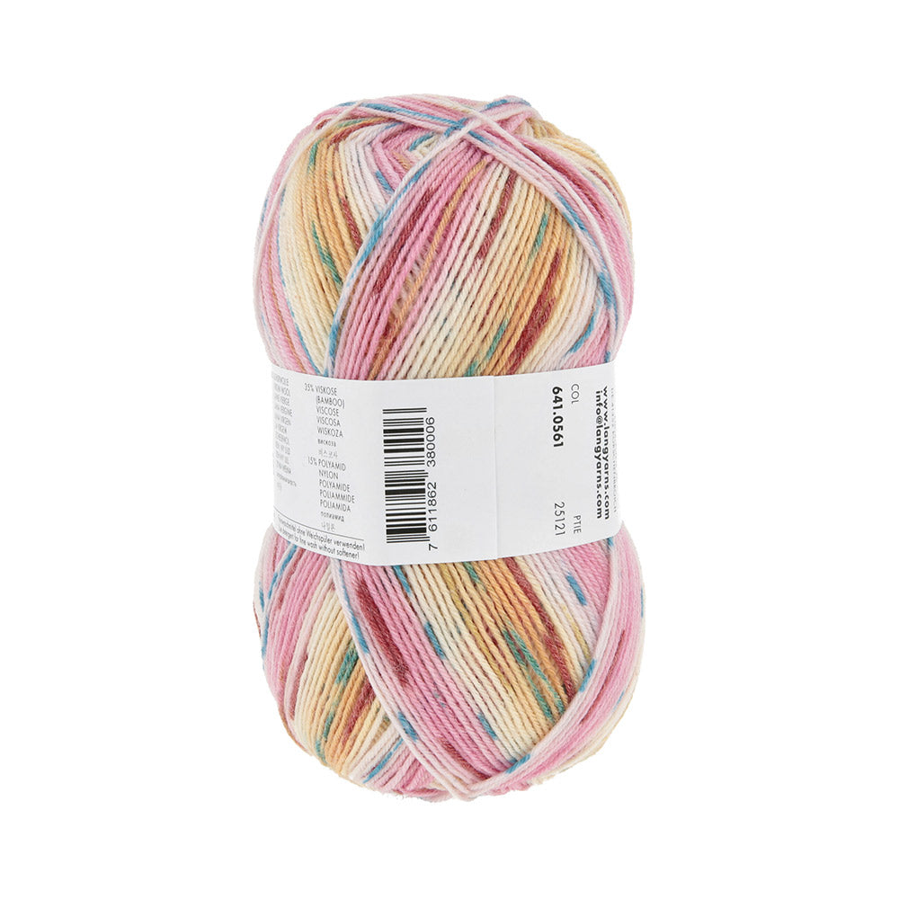 Langyarnssupersoxxbamboocolor ply print — gemaakt met Lang Yarns Super Soxx Bamboo Color 4-Fach (2)