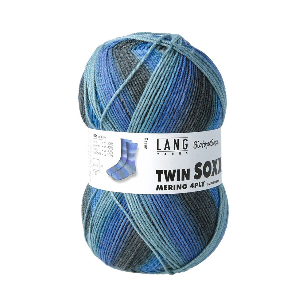 Langyarnstwinsoxxmerino ply print — gemaakt met Lang Yarns Twin Soxx Merino 4-Fach