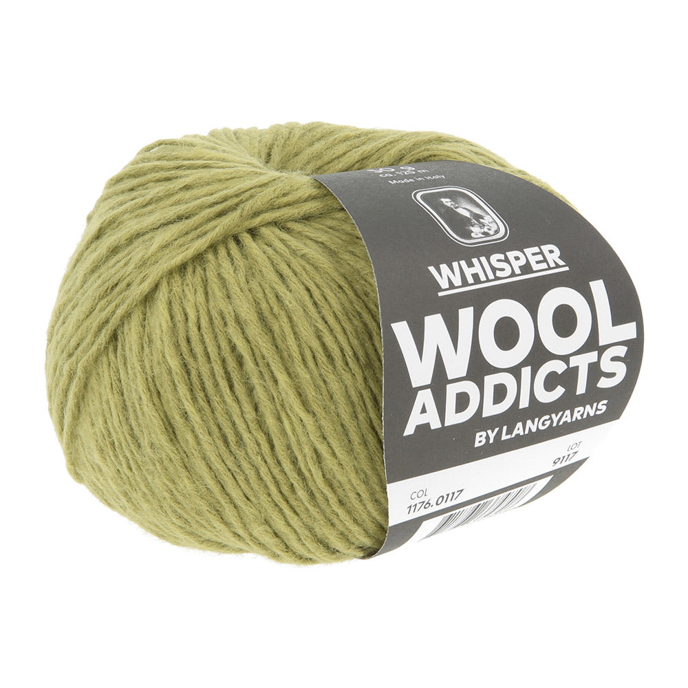 Langyarnswhisper print — gemaakt met Lang Yarns Whisper