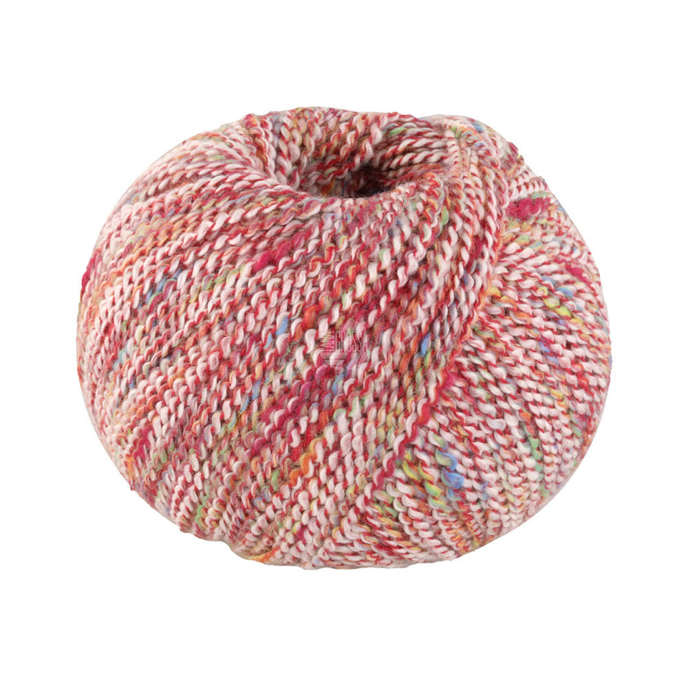 Lana Grossa Maglia 003 Ruw wit/rood/oranje/blauw/lichtgroen