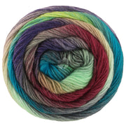 Garenbol Lana Grossa Meilenweit 100 Color Mix Multi 8023 in Nougat, Roodbruin, Grijslila, Pastelgroen, Mint, Petrol, Smaragd - Lana Grossa Meilenweit 100 Color Mix Multi 8023 Nougat/Roodbruin/Grijslila/Pastelgroen/Mint/Petrol/Smaragd