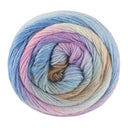 Lana Grossa Meilenweit 100 Color Mix Sparks 7622 Mint/Gray-Beige/Taupe/Lilac/Lilac/Blue-Turquoise