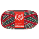 Lana Grossa Meilenweit 100 Merino Christmas 6808 White/Dark Green/Dark Brown/Orange/Dark Red/Light Green