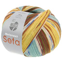 Lana Grossa Meilenweit 100 Seta Giappone 3392 Brown/White/Blue/Nougat/Moss Green/Mustard/Turquoise/Light Yellow