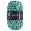 Lana Grossa Meilenweit 6-Ply 150 Freddo 9739 Mint Turquoise/Light Grey/Turquoise/White-Green/Turquoise Blue/Dark Grey/White