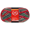 Lana Grossa Meilenweit 6-Ply 150 Merino Christmas 639 White/Dark Green/Dark Brown/Orange/Dark Red/Light Green