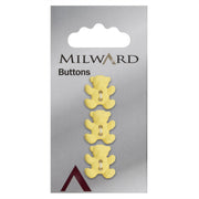 Milward Gele Beer Knoop 17mm (3 stuks)