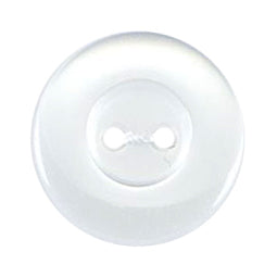 Milward Glans Knoop Wit met Rand 16mm (5 stuks) (2)