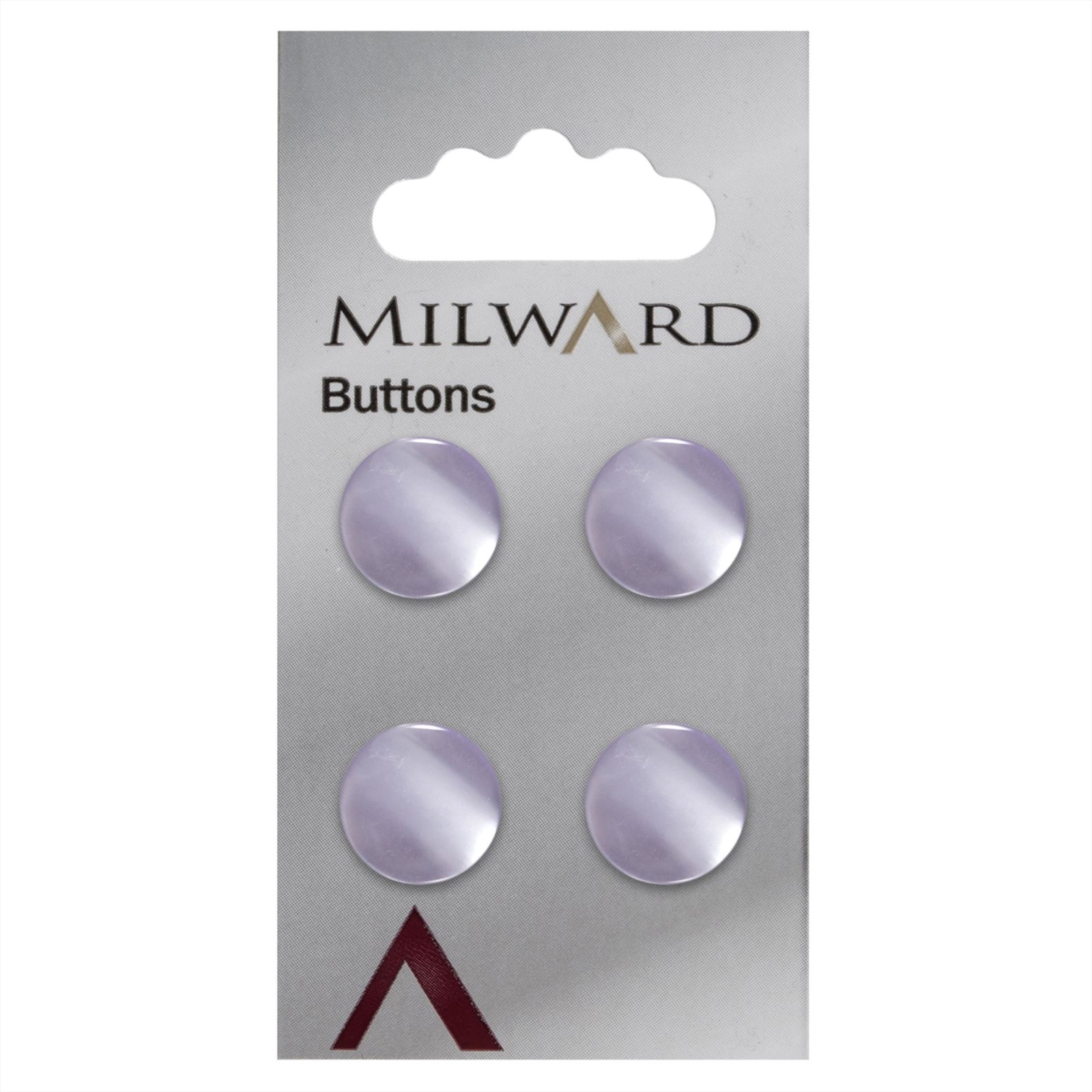 Milward Glanzende Knoop Lila 15mm (4 stuks)